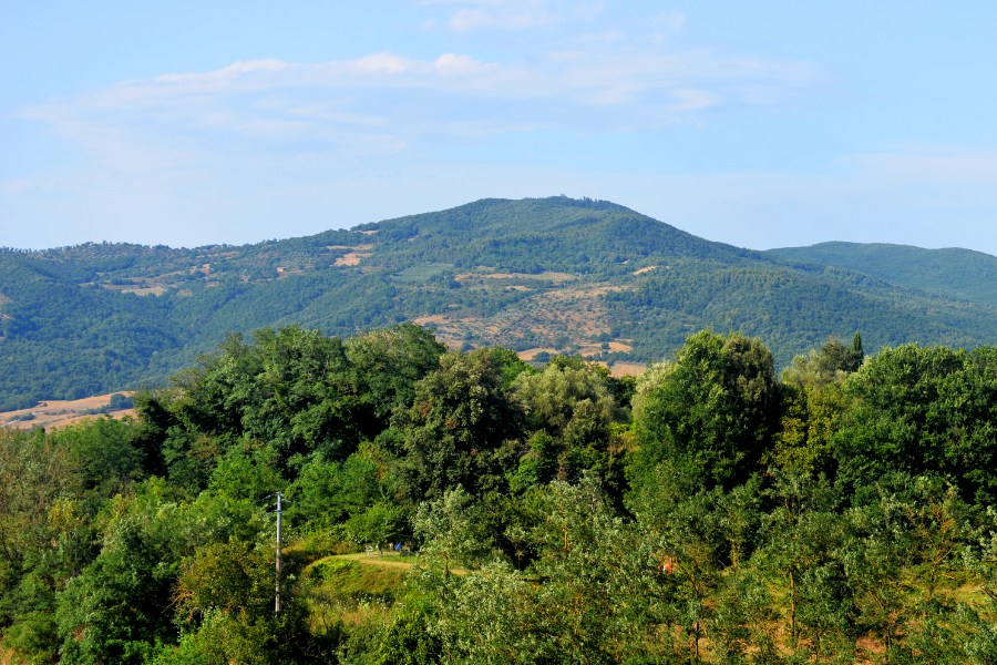 vista sulla riserva da Acquapendente